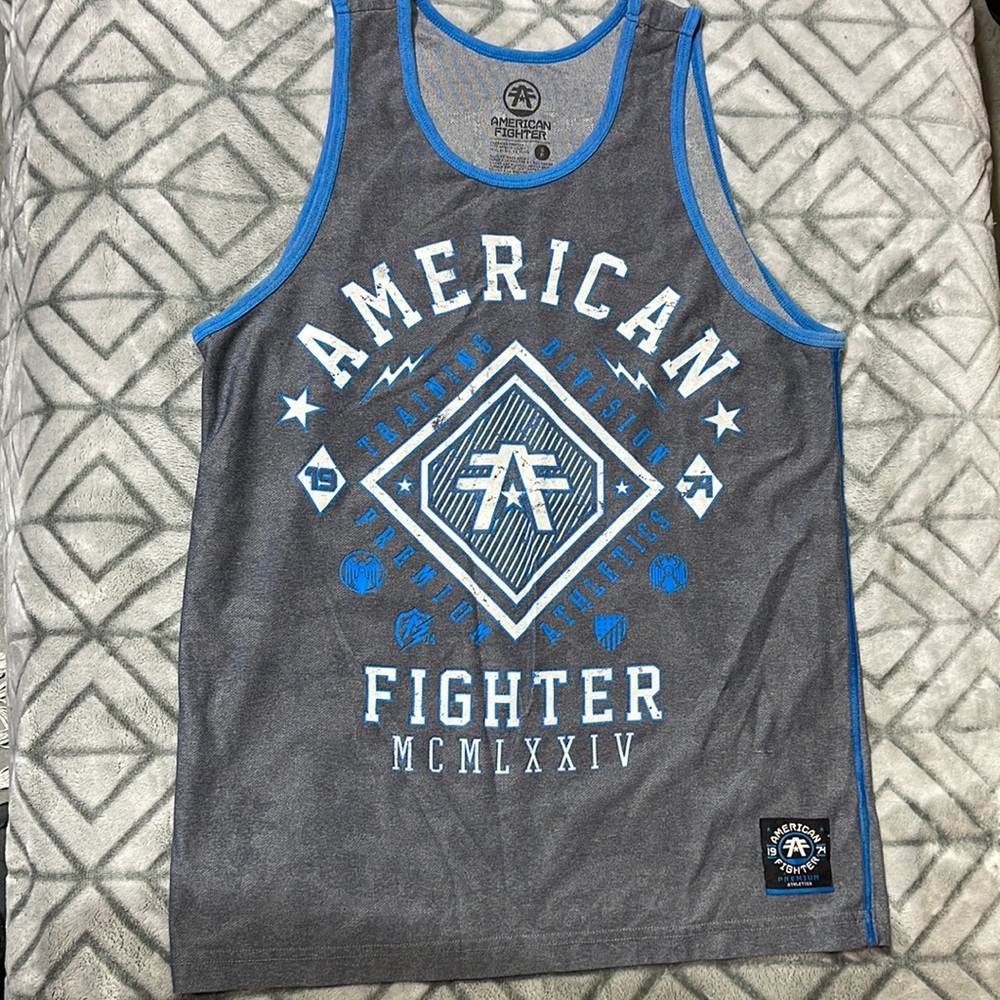 Mens American fighter tank
